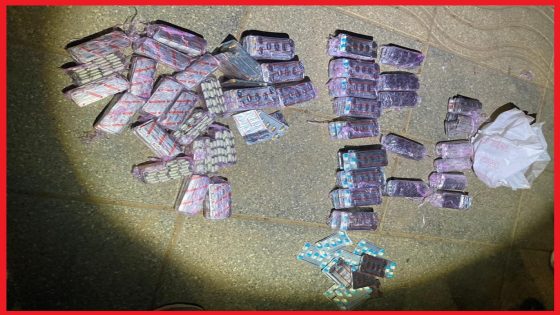 أمن أحفير يوقف شخصين وبحوزتهما 5000 قرص مخدر