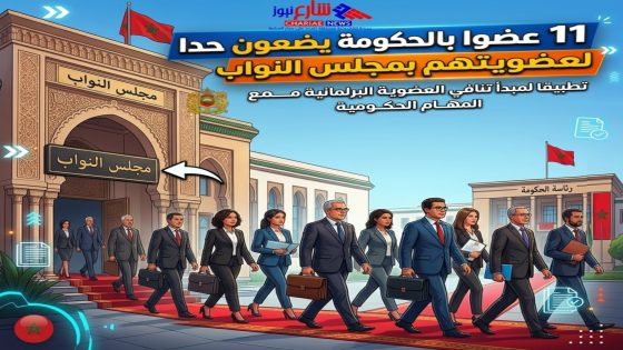 11 عضوا بالحكومة يضعون حدا لعضويتهم بمجلس النواب تطبيقا لمبدأ تنافي العضوية البرلمانية مع المهام الحكومية”
